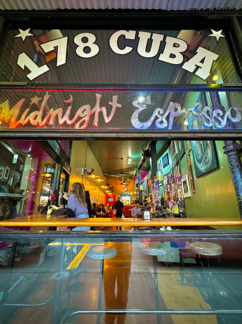 Storefront of Midnight Espresso, specialty coffee shop in Wellington