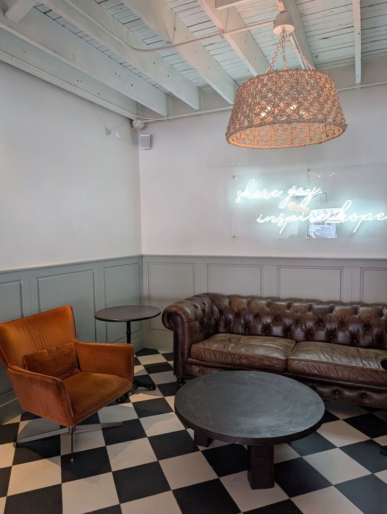 Interior of Buddy Brew Coffee, specialty coffee shop in Tampa-St. Petersburg
