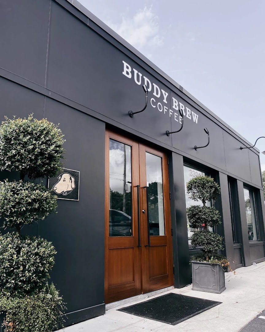 Storefront of Buddy Brew Coffee, specialty coffee shop in Tampa-St. Petersburg