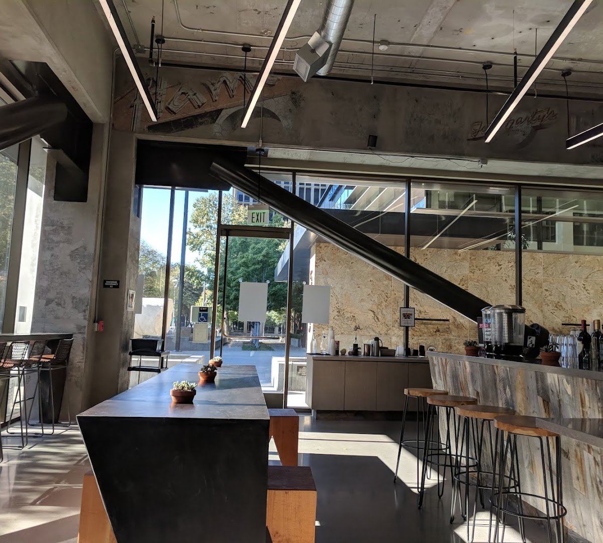 Interior of Old Soul Co. Capitol Mall, specialty coffee shop in Sacramento