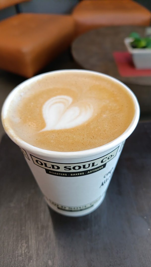 Coffee at Old Soul Co. Capitol Mall, specialty coffee shop in Sacramento