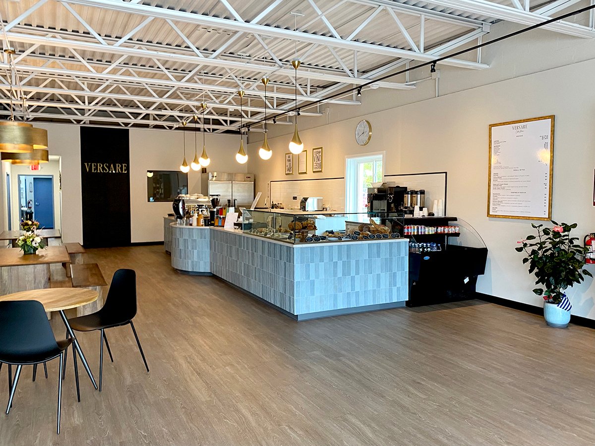 Interior of VERSARE Cafe + Market, specialty coffee shop in Cleveland