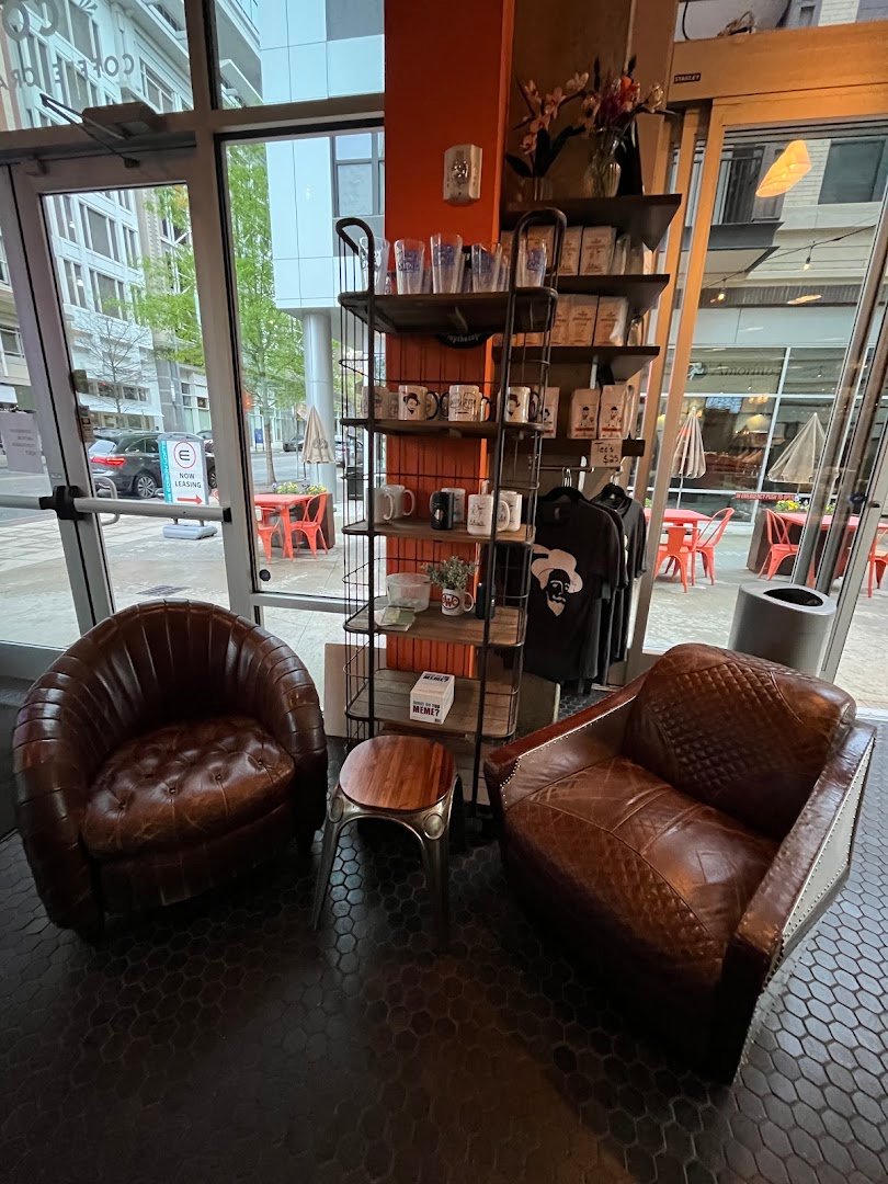 Interior of Sir Walter Coffee, specialty coffee shop in Raleigh-Durham