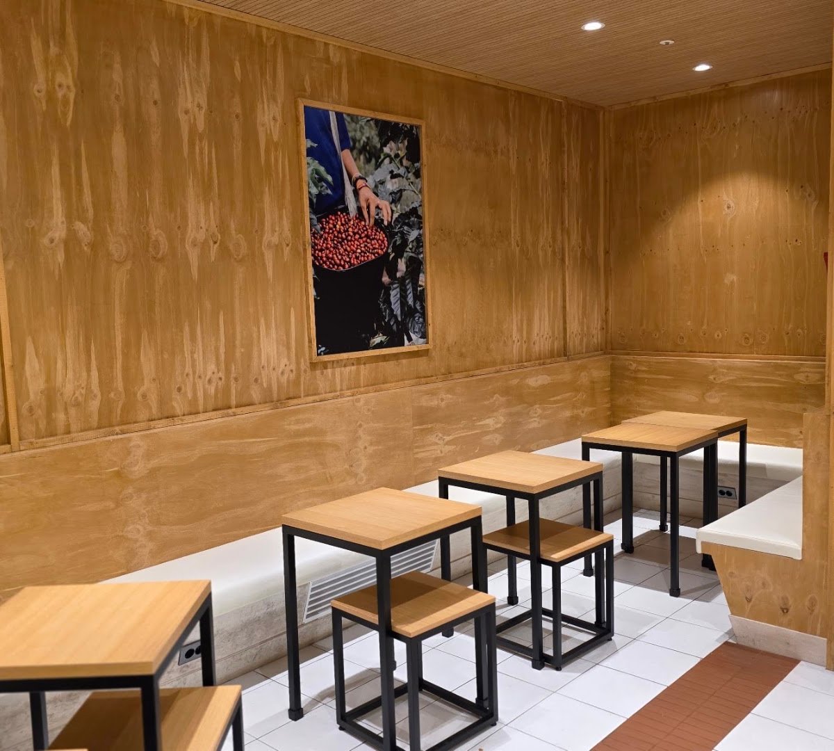 Interior of Intelligentsia Coffee Myeongdong Coffebar, specialty coffee shop in Seoul