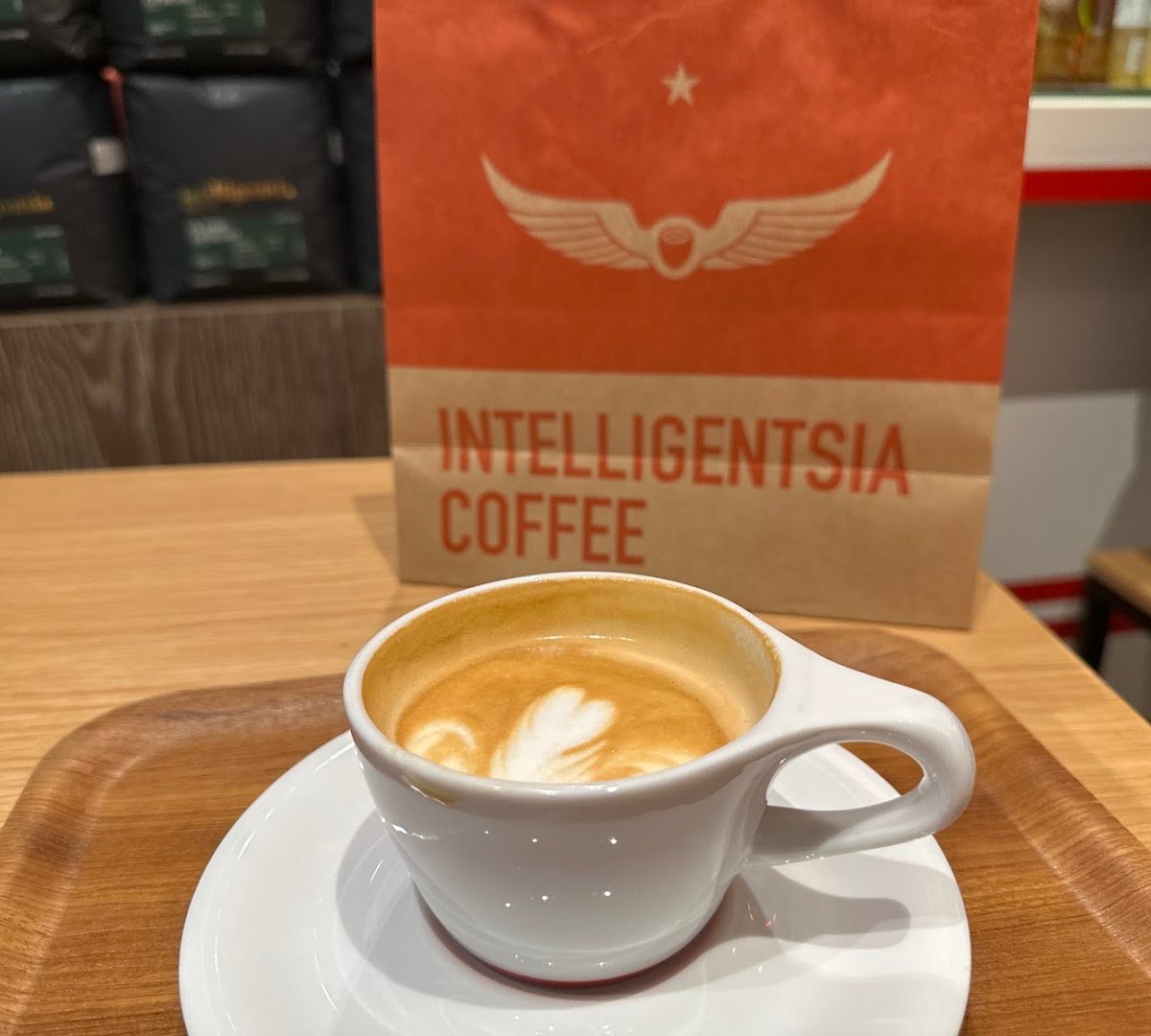 Coffee at Intelligentsia Coffee Myeongdong Coffebar, specialty coffee shop in Seoul