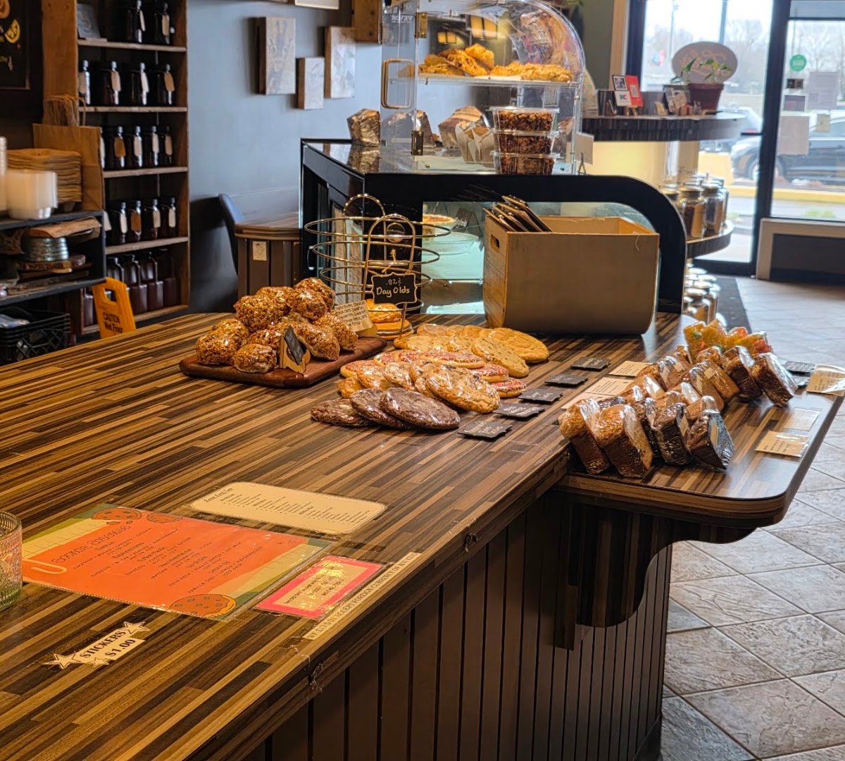 Interior of Lulu's Coffee & Bakehouse, specialty coffee shop in Indianapolis