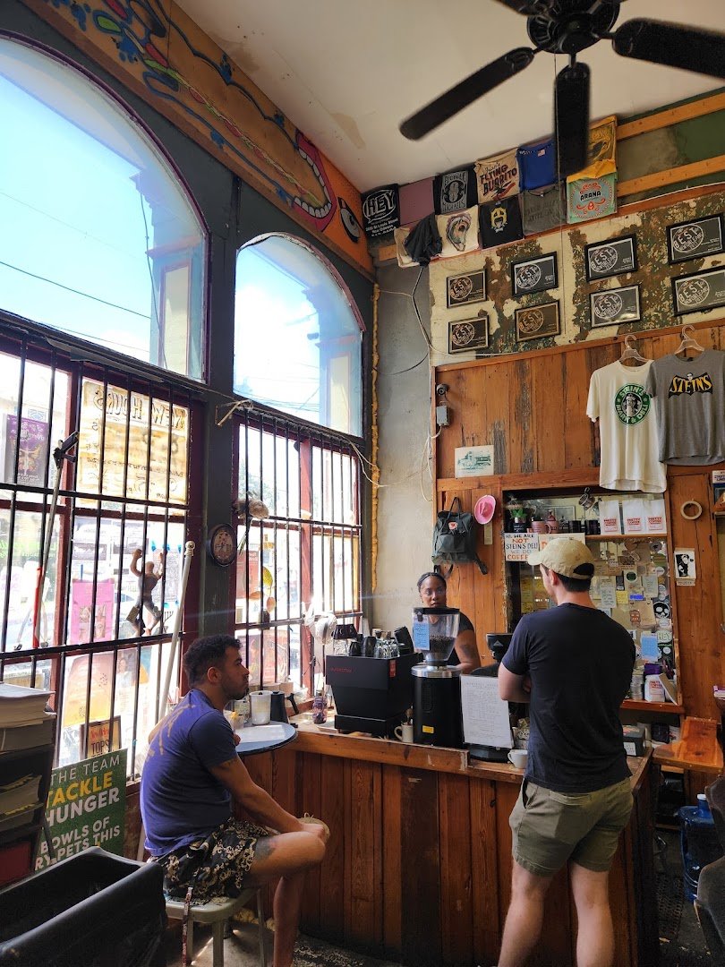 Interior of Whatever Coffee, specialty coffee shop in New Orleans