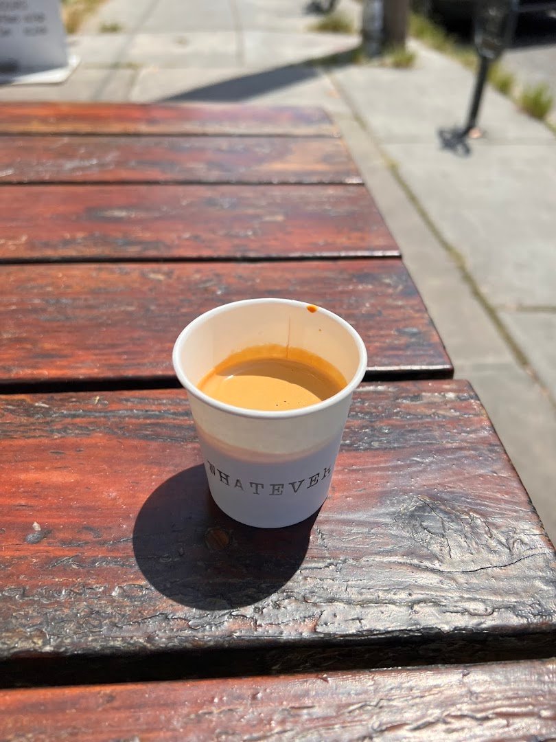 Coffee at Whatever Coffee, specialty coffee shop in New Orleans