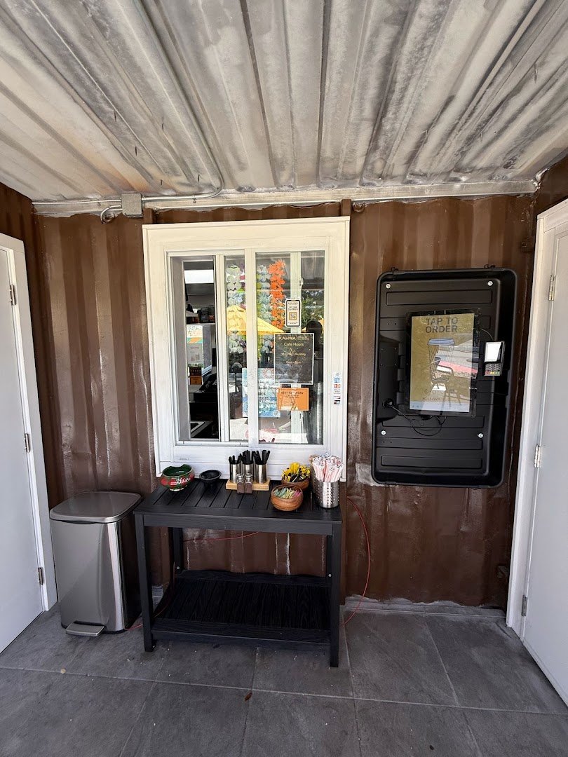 Storefront of Kahwa Coffee, specialty coffee shop in Tampa-St. Petersburg