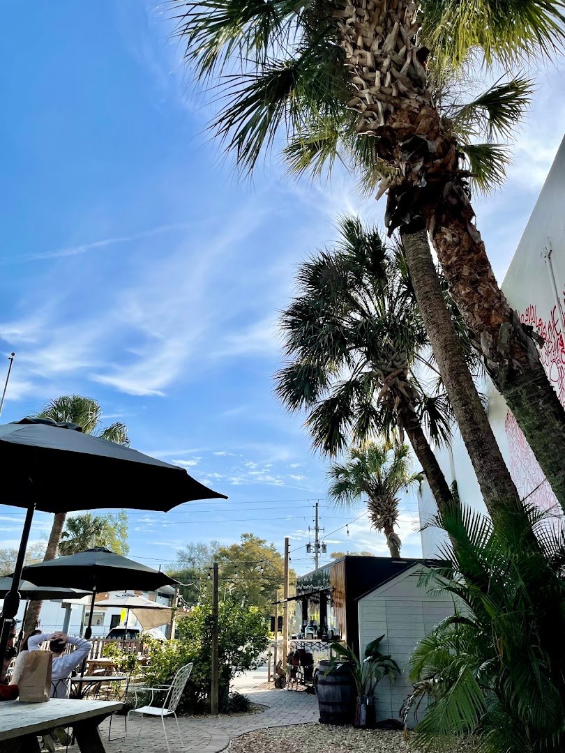 Storefront of Spaddy's Coffee Co., specialty coffee shop in Tampa-St. Petersburg