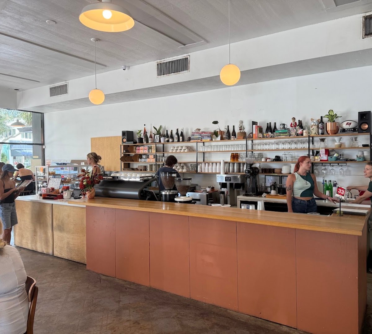 Interior of Bandit Coffee Co., specialty coffee shop in Tampa-St. Petersburg