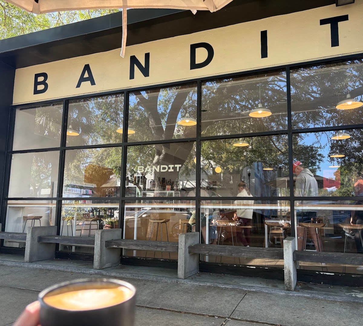 Storefront of Bandit Coffee Co., specialty coffee shop in Tampa-St. Petersburg
