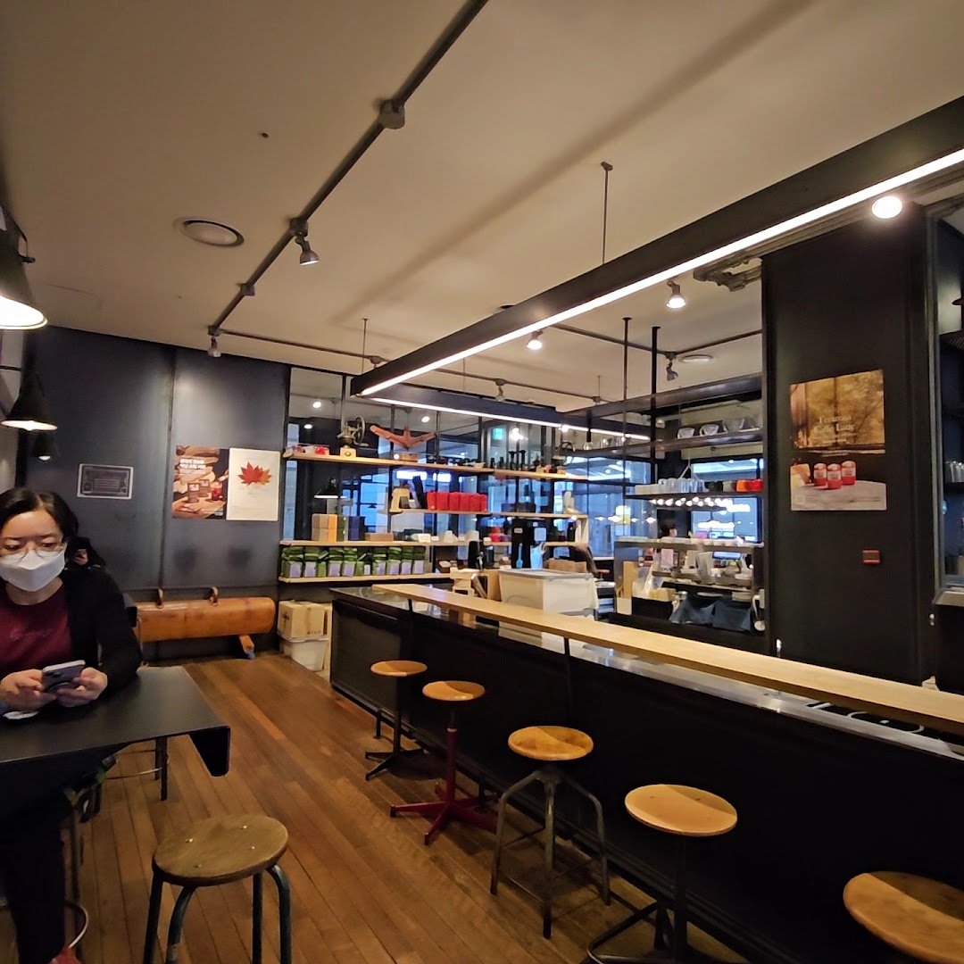 Interior of Terarosa Coffee, specialty coffee shop in Seoul