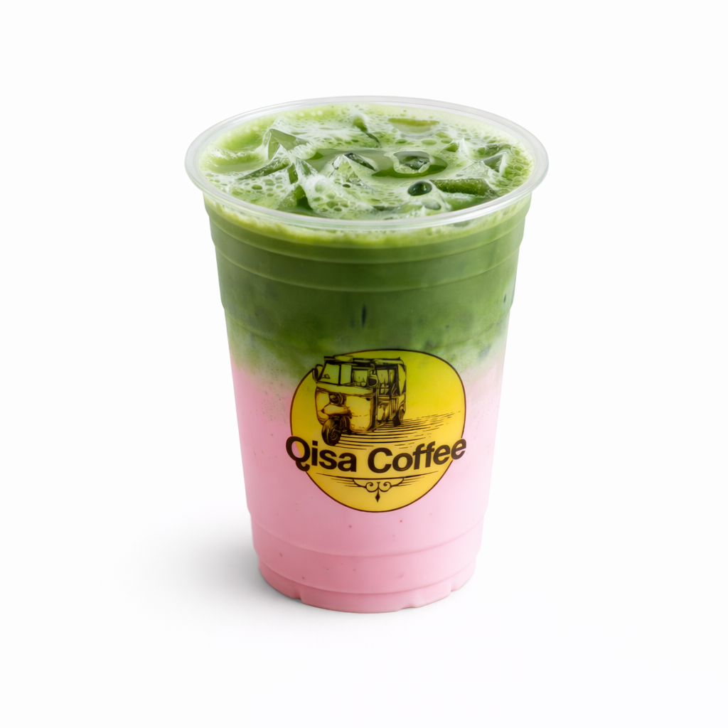 Coffee at Qisa Coffee, specialty coffee shop in Sacramento
