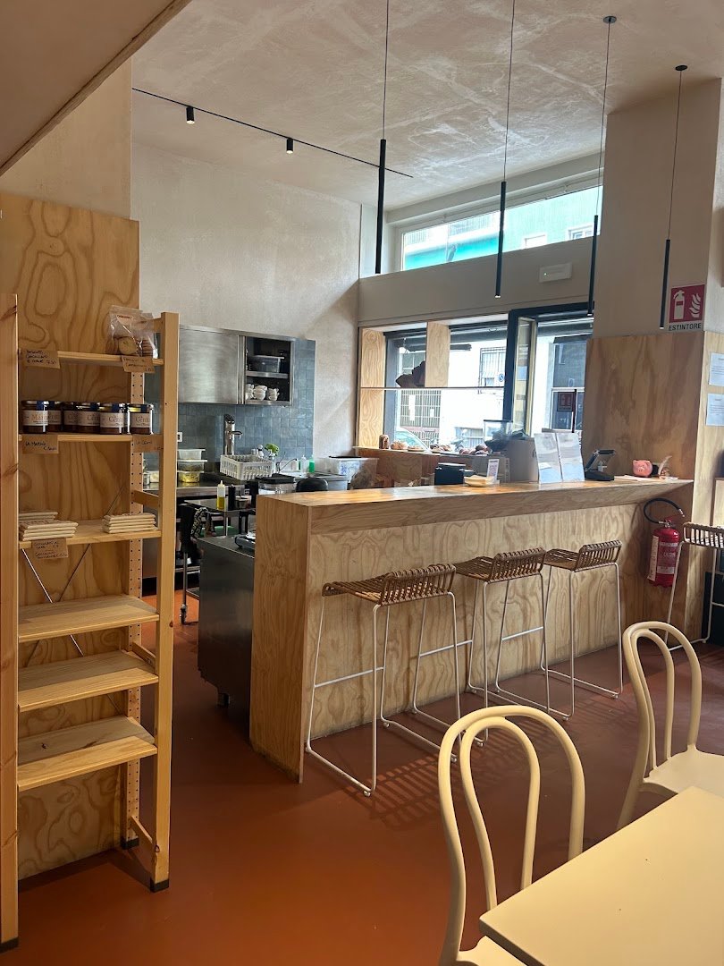 Interior of CASAMARRO', specialty coffee shop in Milan