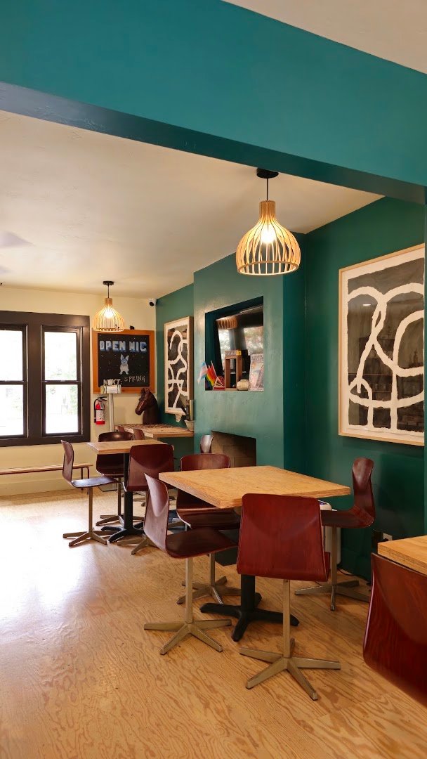 Interior of Lefty's Coffee Co., specialty coffee shop in Santa Barbara