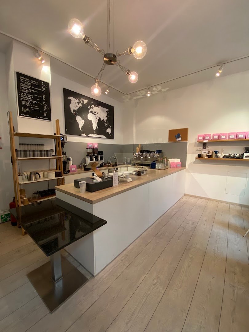 Interior of Caffè Couture, specialty coffee shop in Vienna