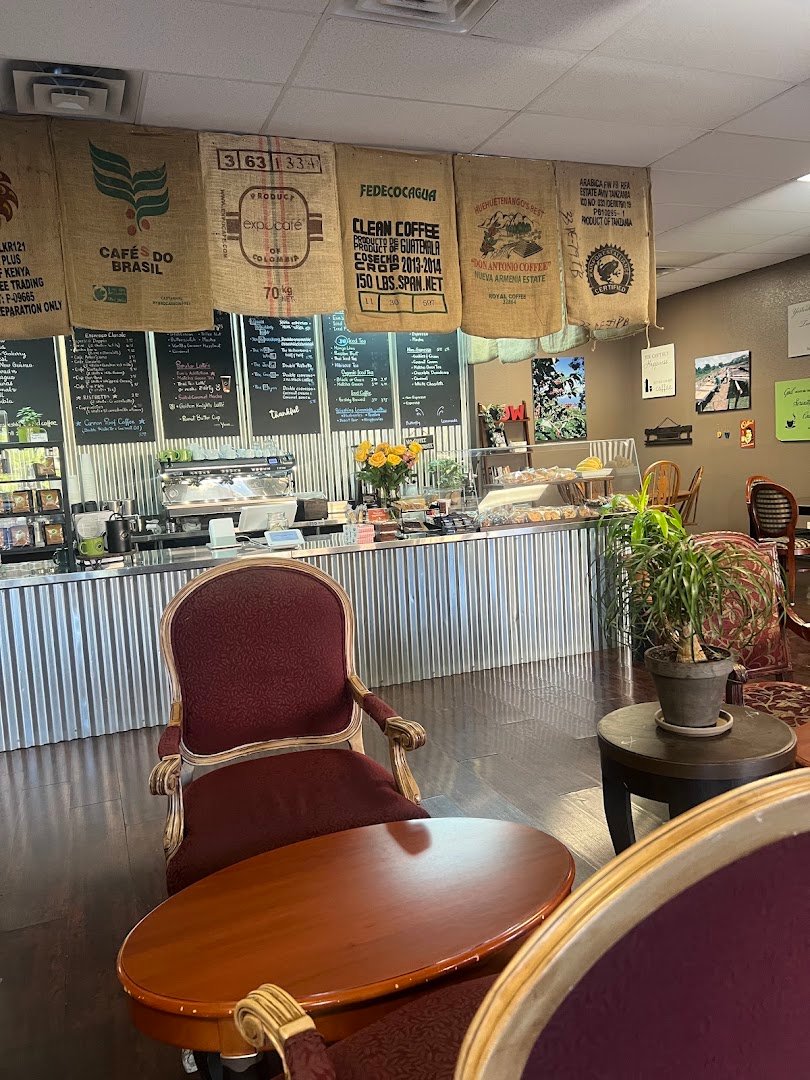 Interior of Desert Wind Coffee Roasters, specialty coffee shop in Las Vegas