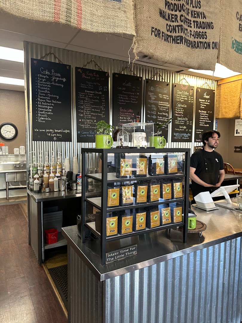 Interior of Desert Wind Coffee Roasters, specialty coffee shop in Las Vegas