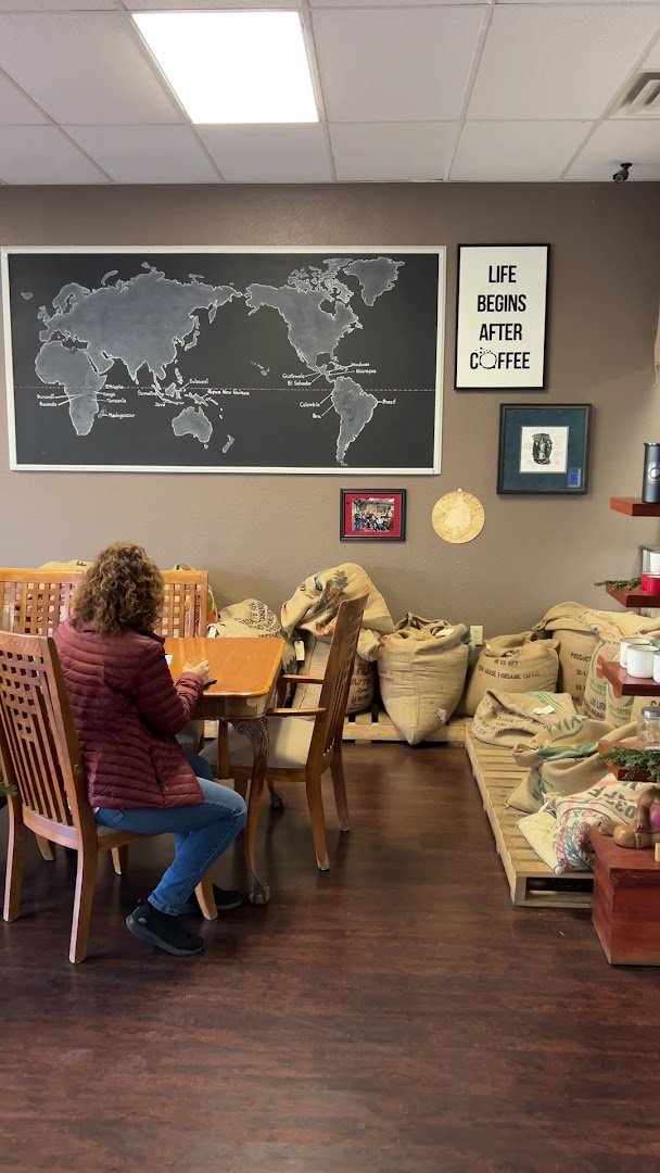 Interior of Desert Wind Coffee Roasters, specialty coffee shop in Las Vegas