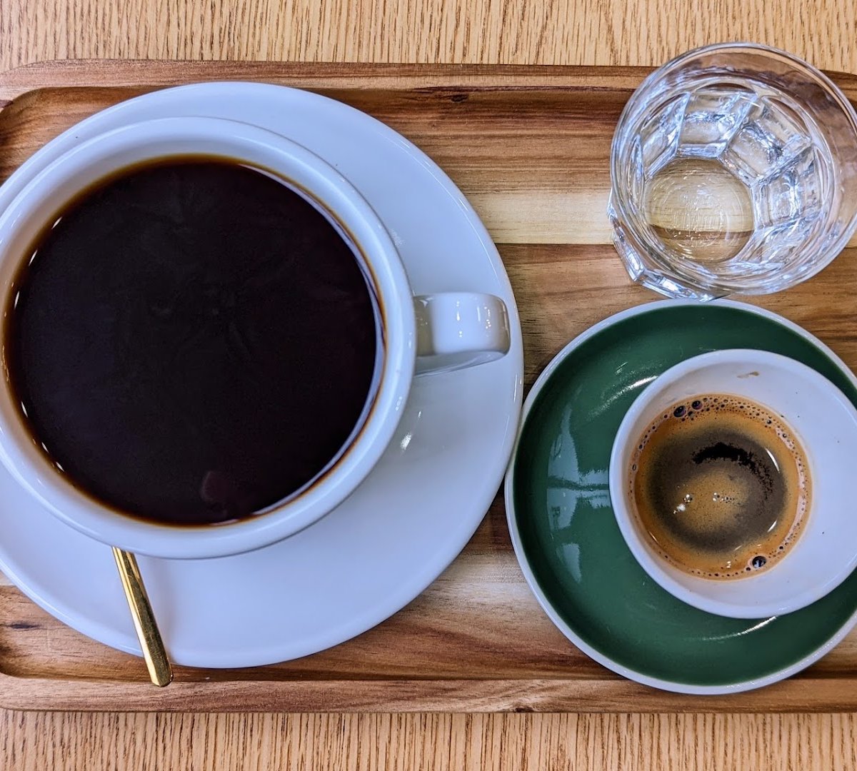 Coffee at Rising Star Coffee Roasters, specialty coffee shop in Cleveland