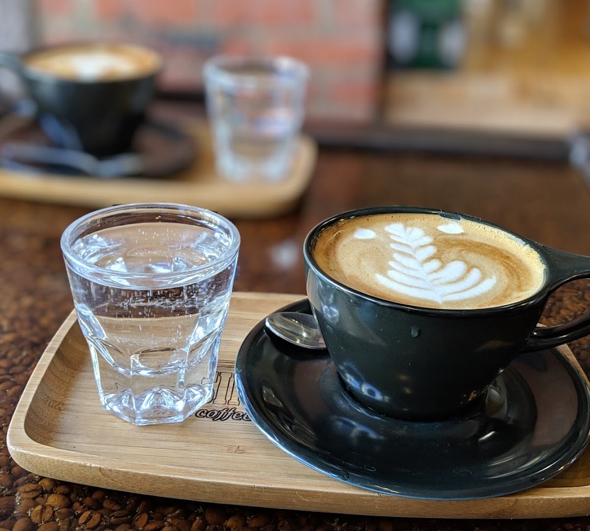 Coffee at Rising Star Coffee Roasters, specialty coffee shop in Cleveland