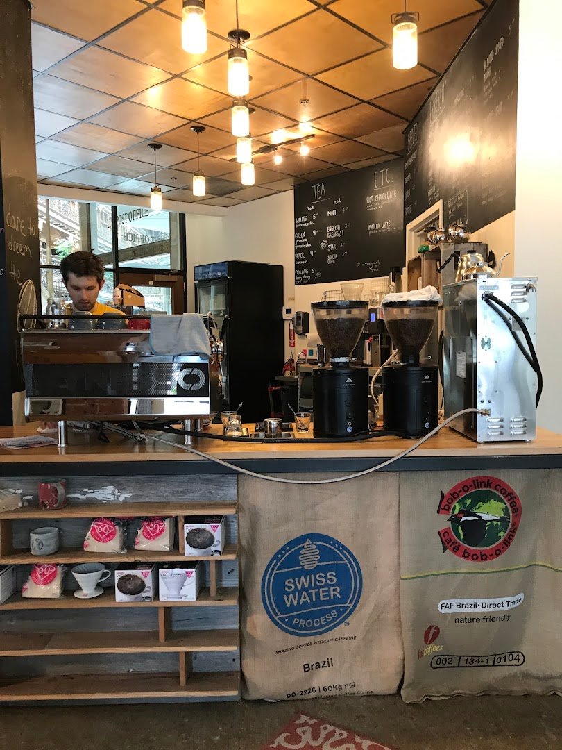 Interior of Rising Star Coffee Roasters, specialty coffee shop in Cleveland