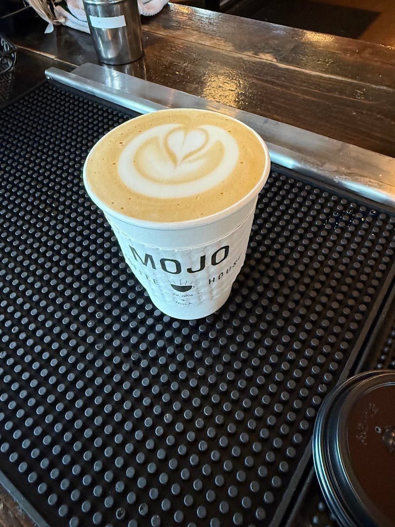 Coffee at Mojo Coffee House, specialty coffee shop in New Orleans