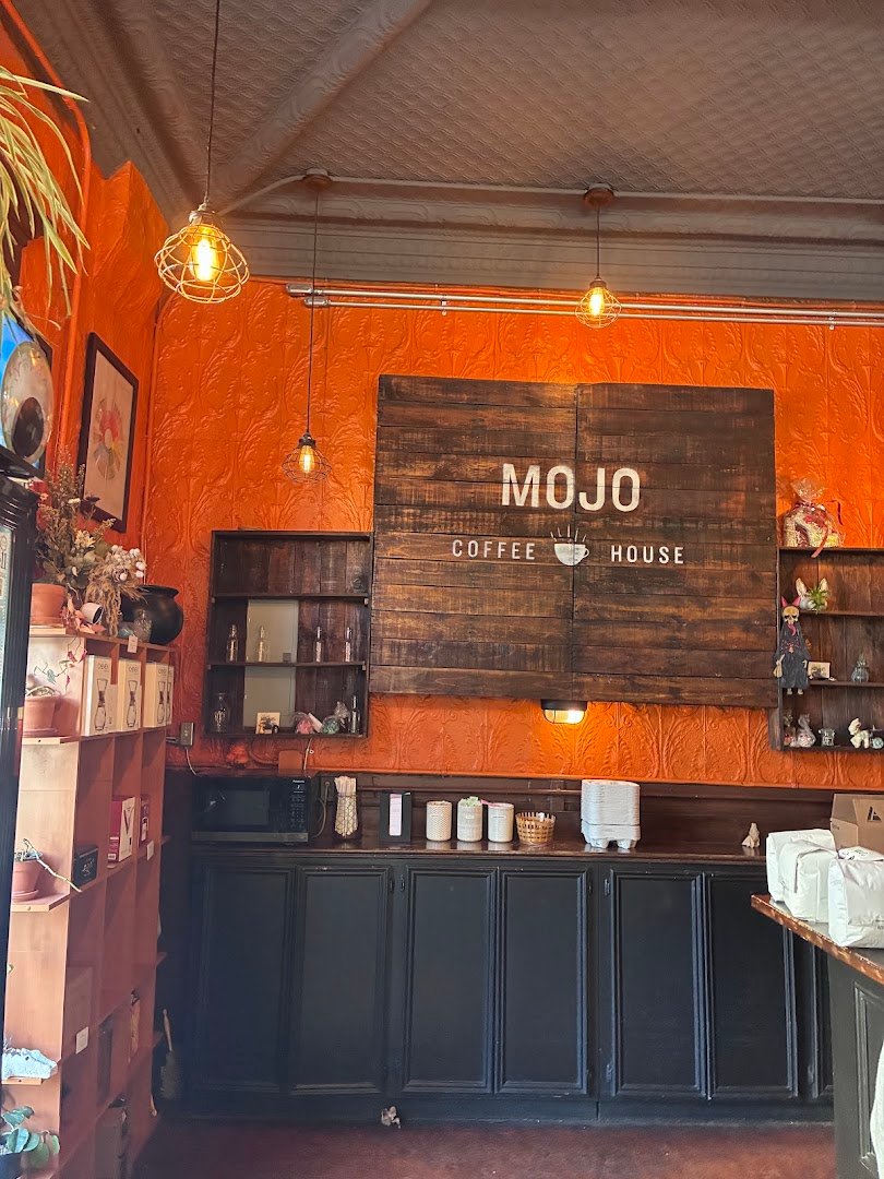 Interior of Mojo Coffee House, specialty coffee shop in New Orleans