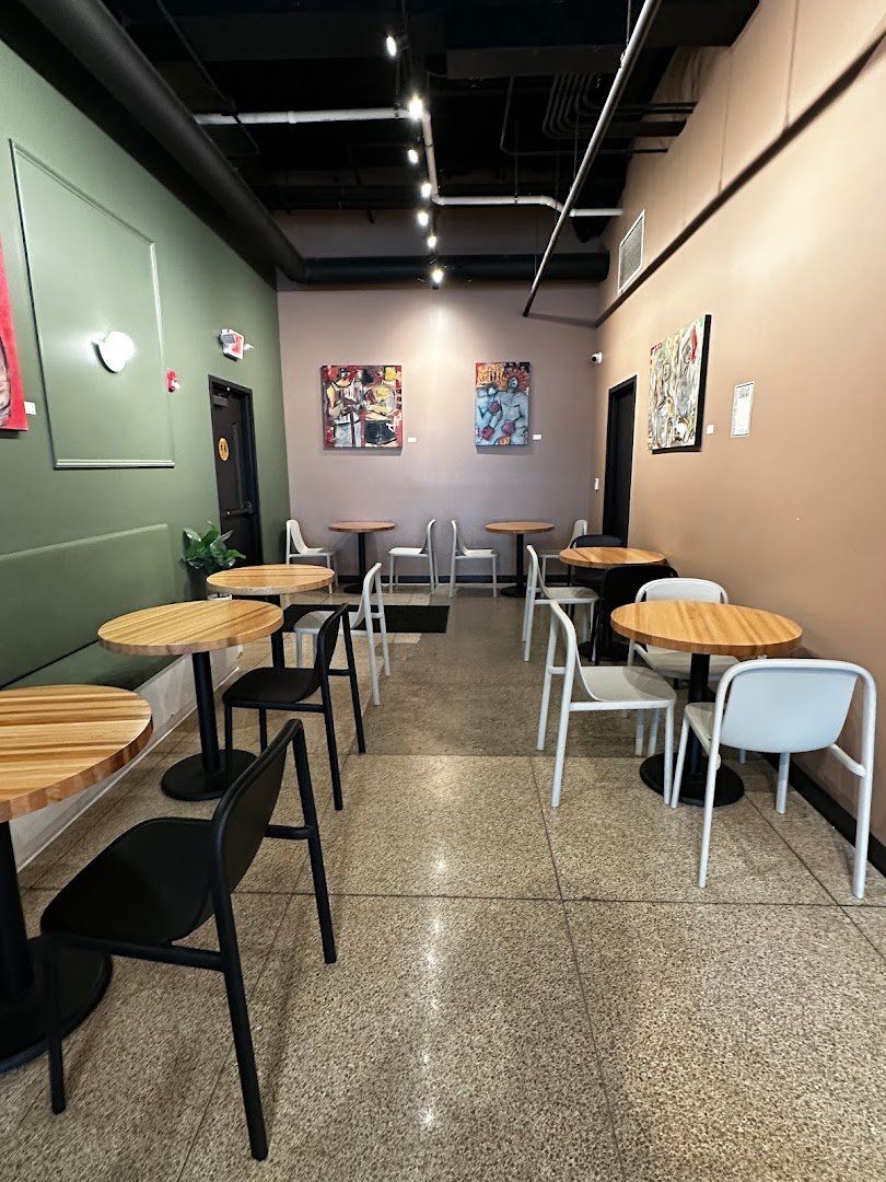 Interior of Quills Coffee, specialty coffee shop in Louisville