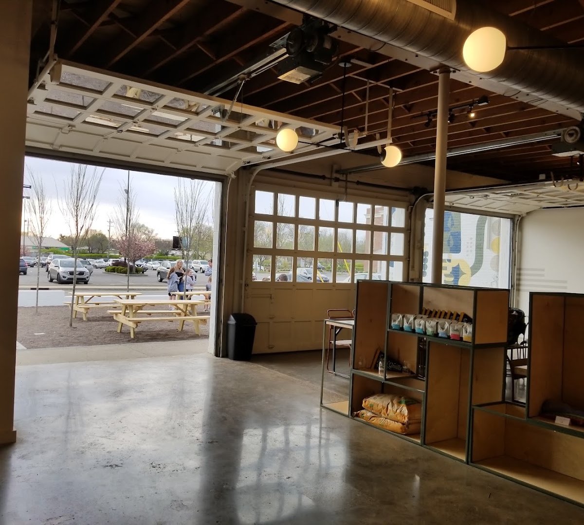Interior of Quills Coffee, specialty coffee shop in Louisville