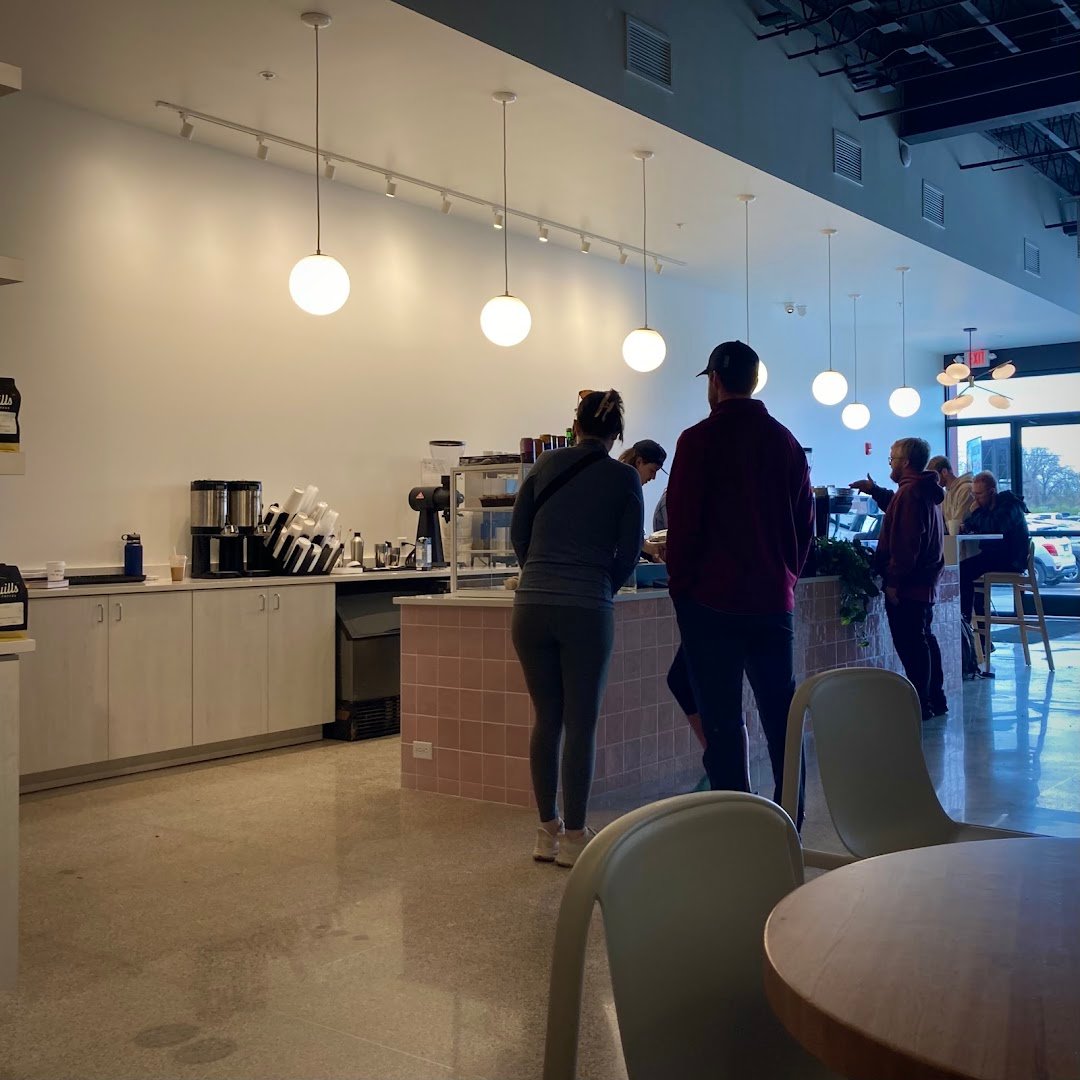 Interior of Quills Coffee, specialty coffee shop in Louisville