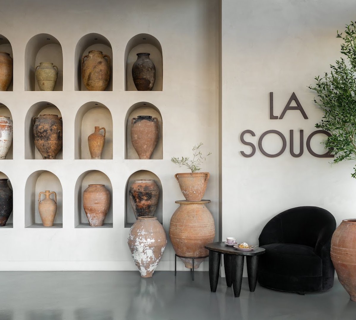 Interior of La Souq, specialty coffee shop in Dallas