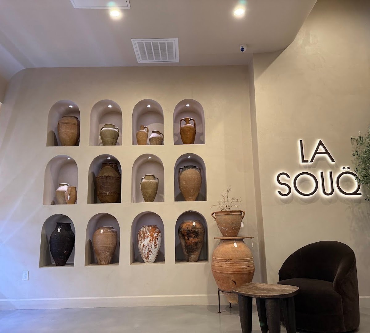 Interior of La Souq, specialty coffee shop in Dallas