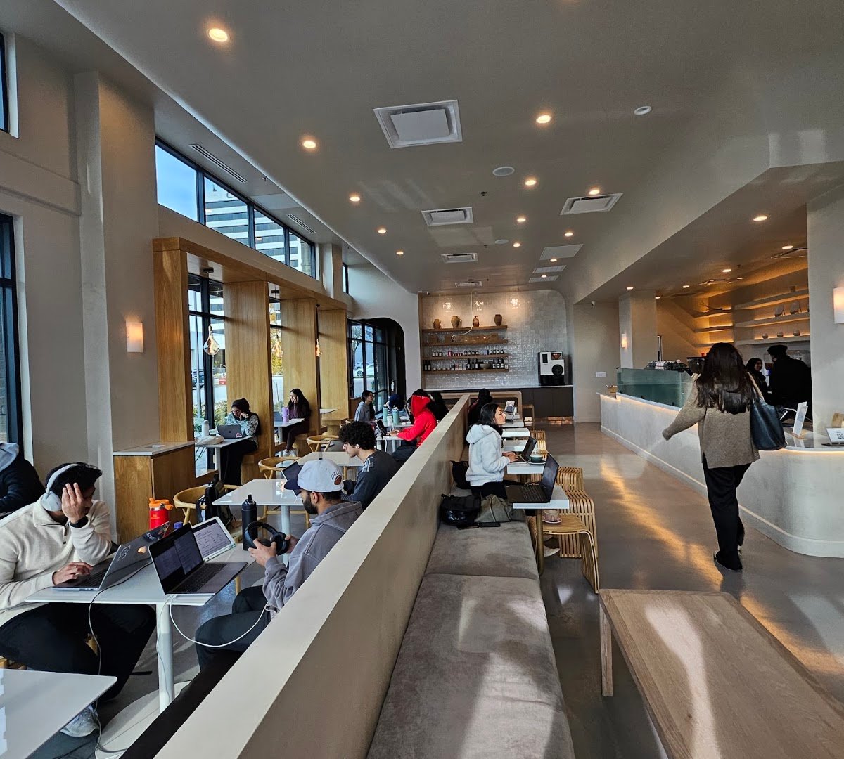 Interior of La Souq, specialty coffee shop in Dallas