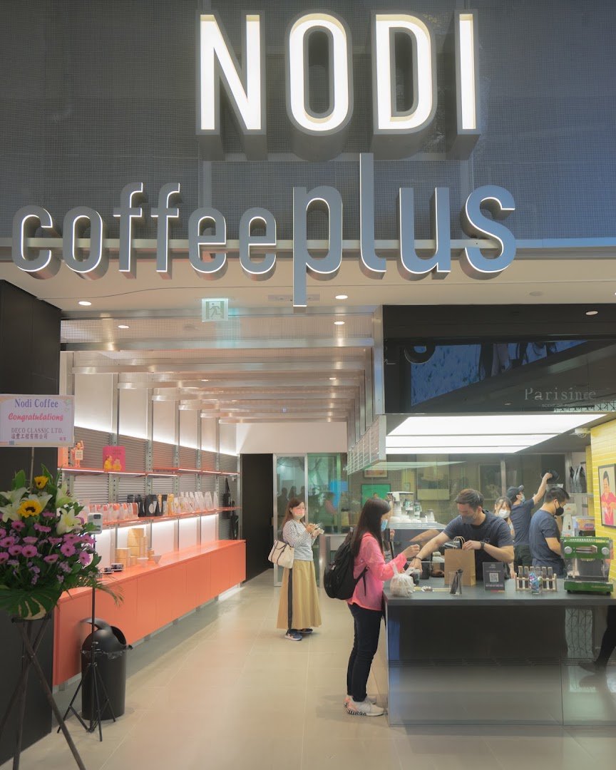 Storefront of NODI Coffee Plus, specialty coffee shop in Hong Kong