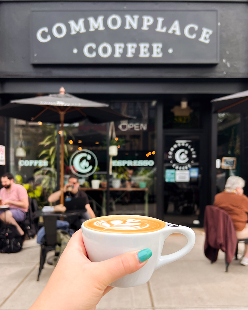Coffee at Commonplace Coffee, specialty coffee shop in Pittsburgh