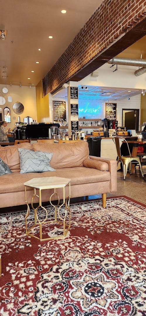 Interior of Lion Heart Coffee, specialty coffee shop in Cleveland