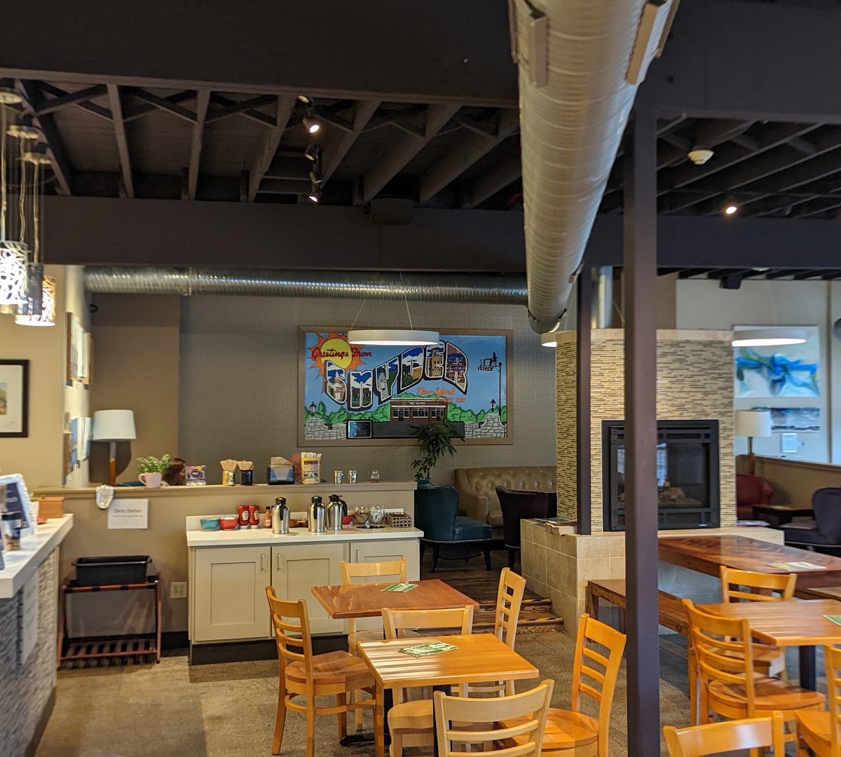 Interior of SPoT Coffee Amherst, specialty coffee shop in Buffalo