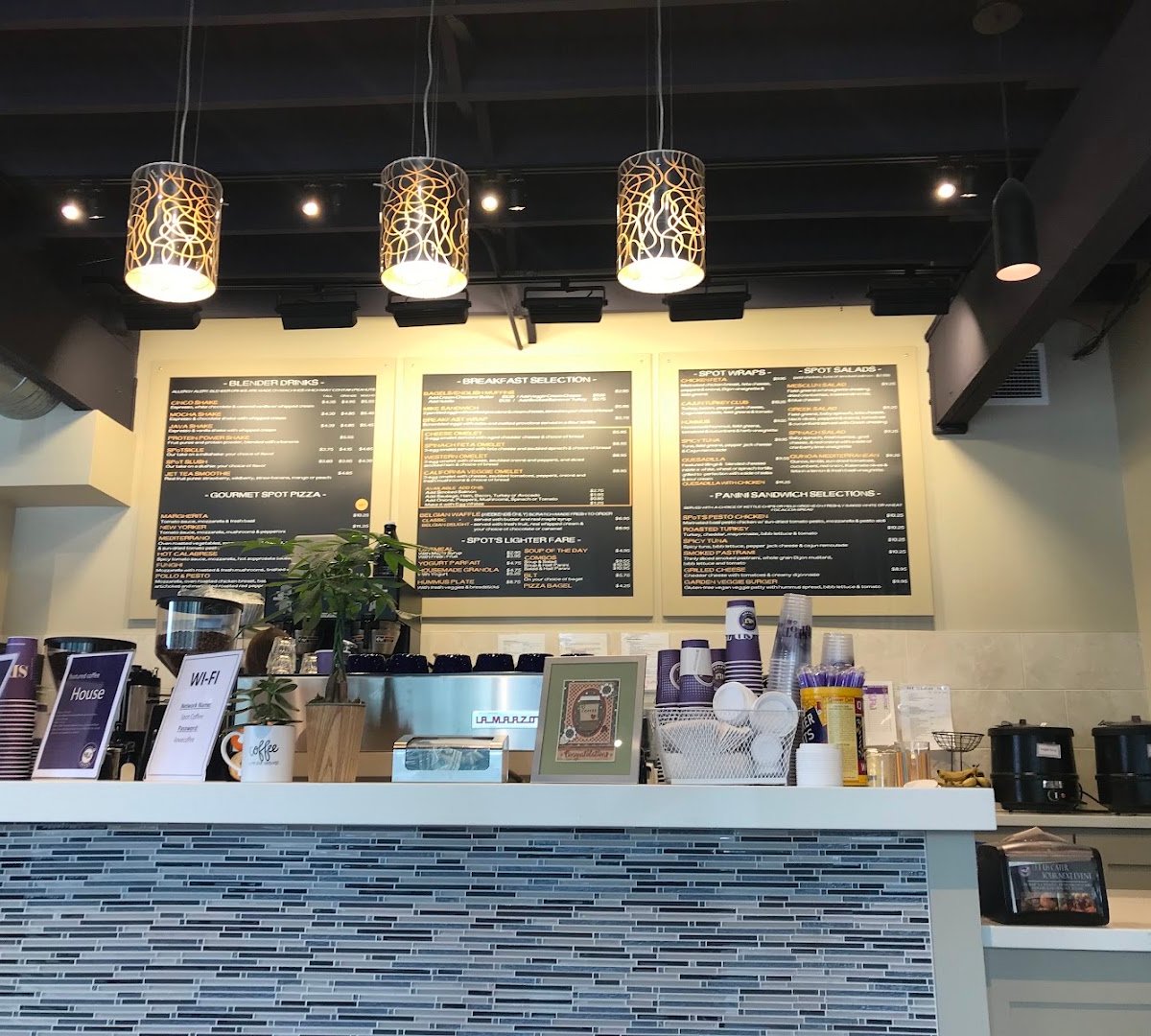 Interior of SPoT Coffee Amherst, specialty coffee shop in Buffalo
