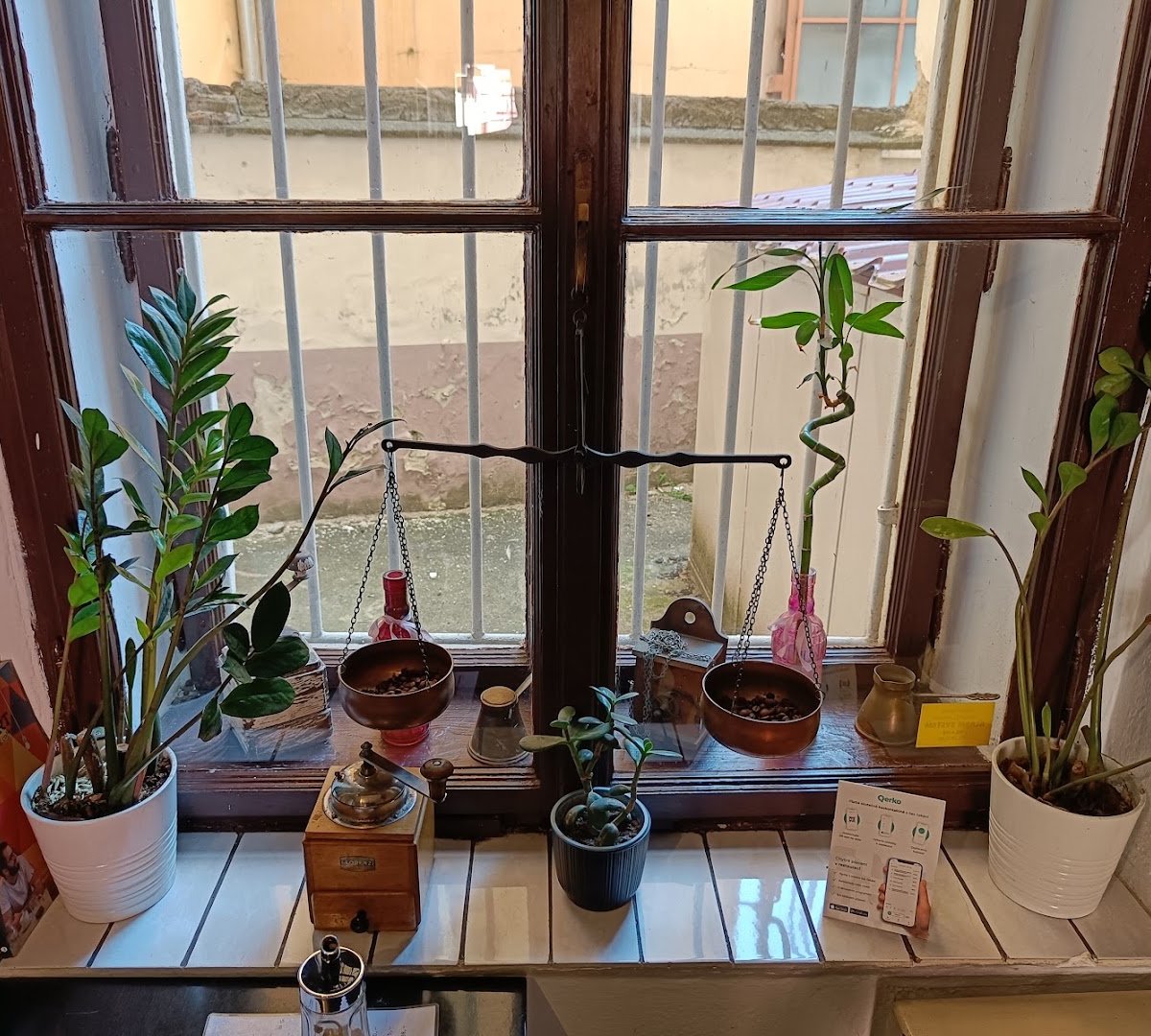 Interior of Caffé Triesté, specialty coffee shop in Prague