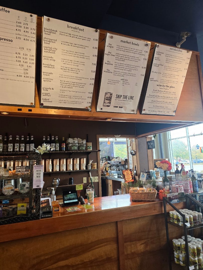 Interior of Barriques - Middleton, specialty coffee shop in Madison
