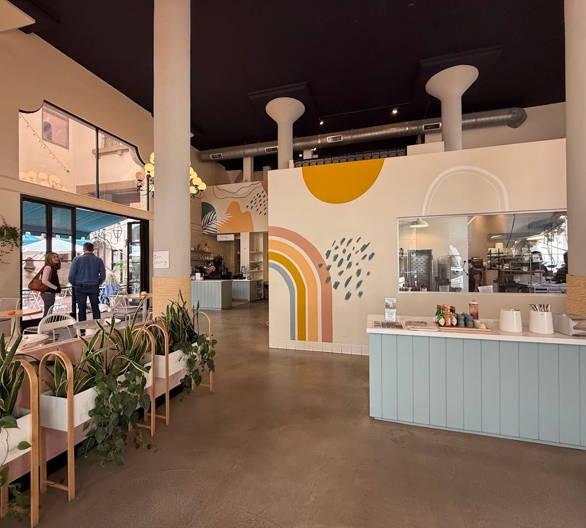 Interior of Hook & Press Donuts, specialty coffee shop in Santa Barbara