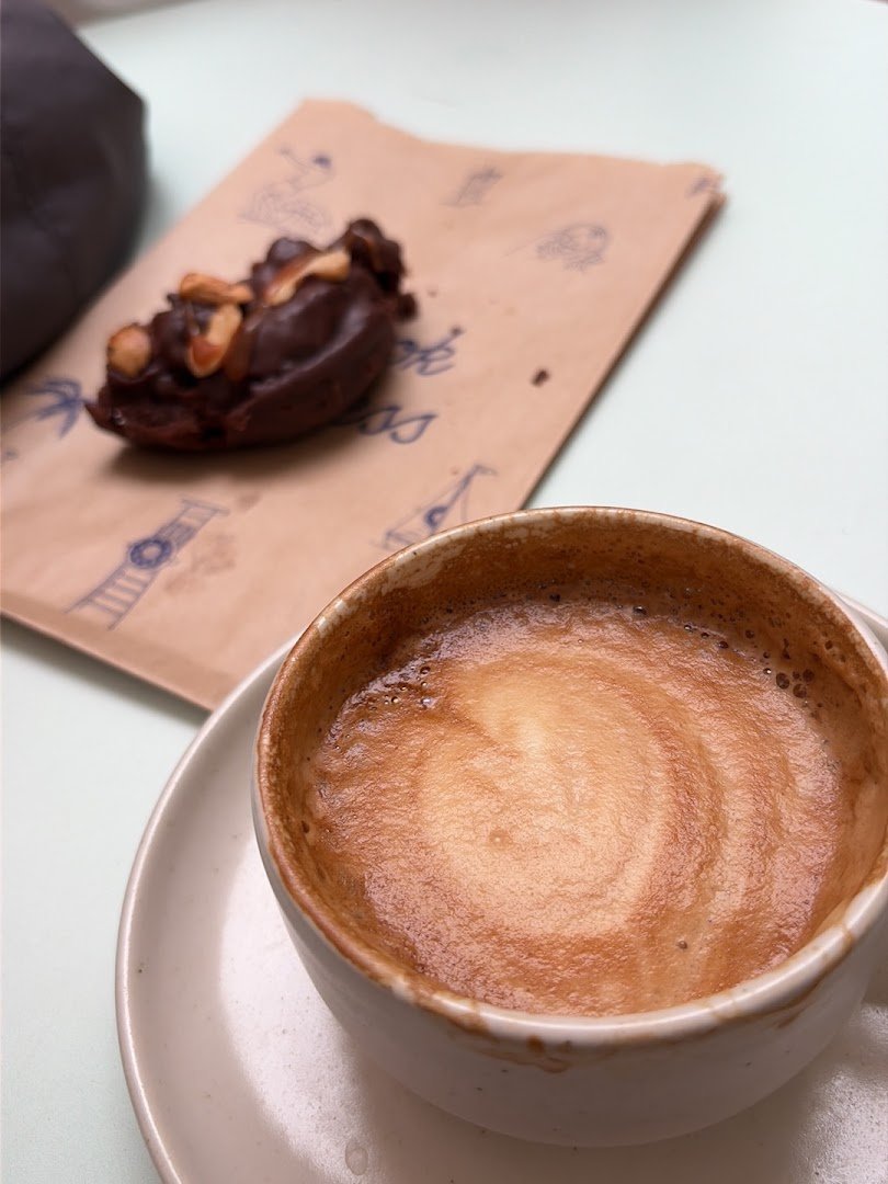Coffee at Hook & Press Donuts, specialty coffee shop in Santa Barbara