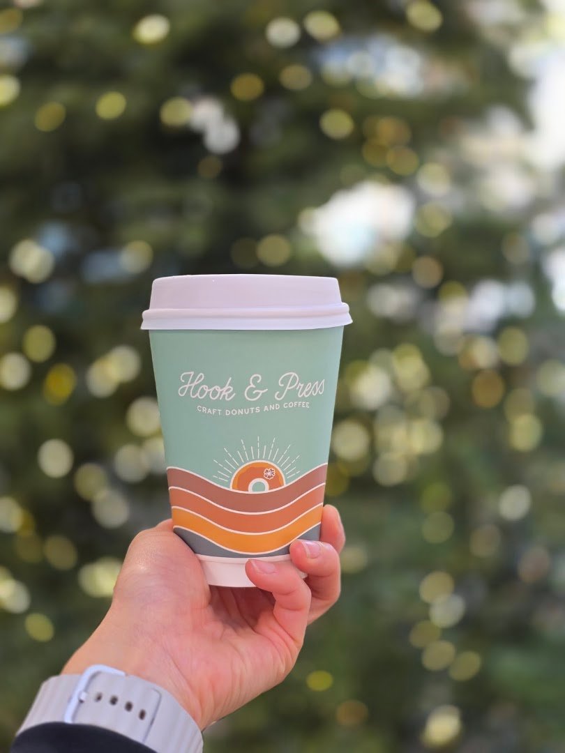 Coffee at Hook & Press Donuts, specialty coffee shop in Santa Barbara