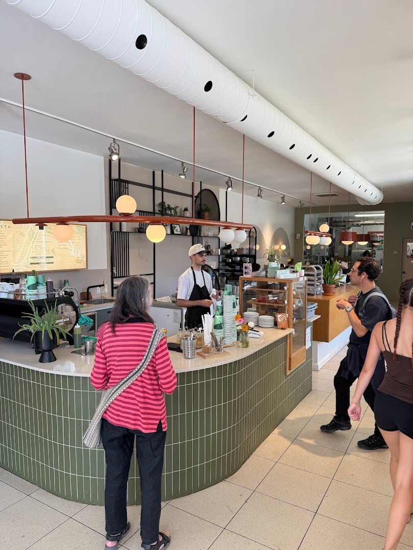 Interior of Café Pista, specialty coffee shop in Montreal