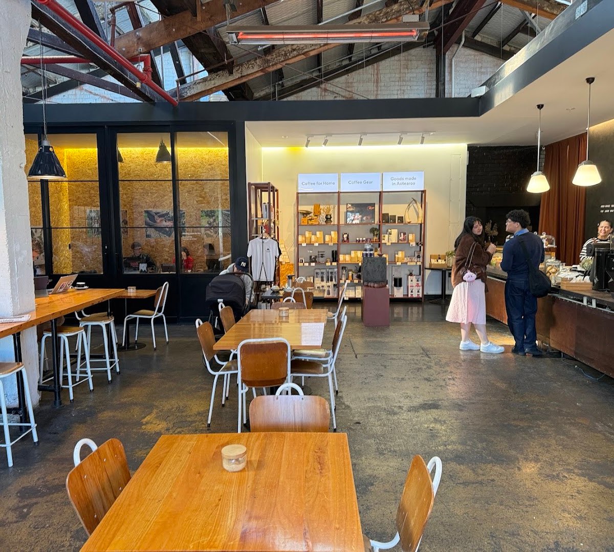 Interior of Mt Atkinson Coffee, specialty coffee shop in Auckland