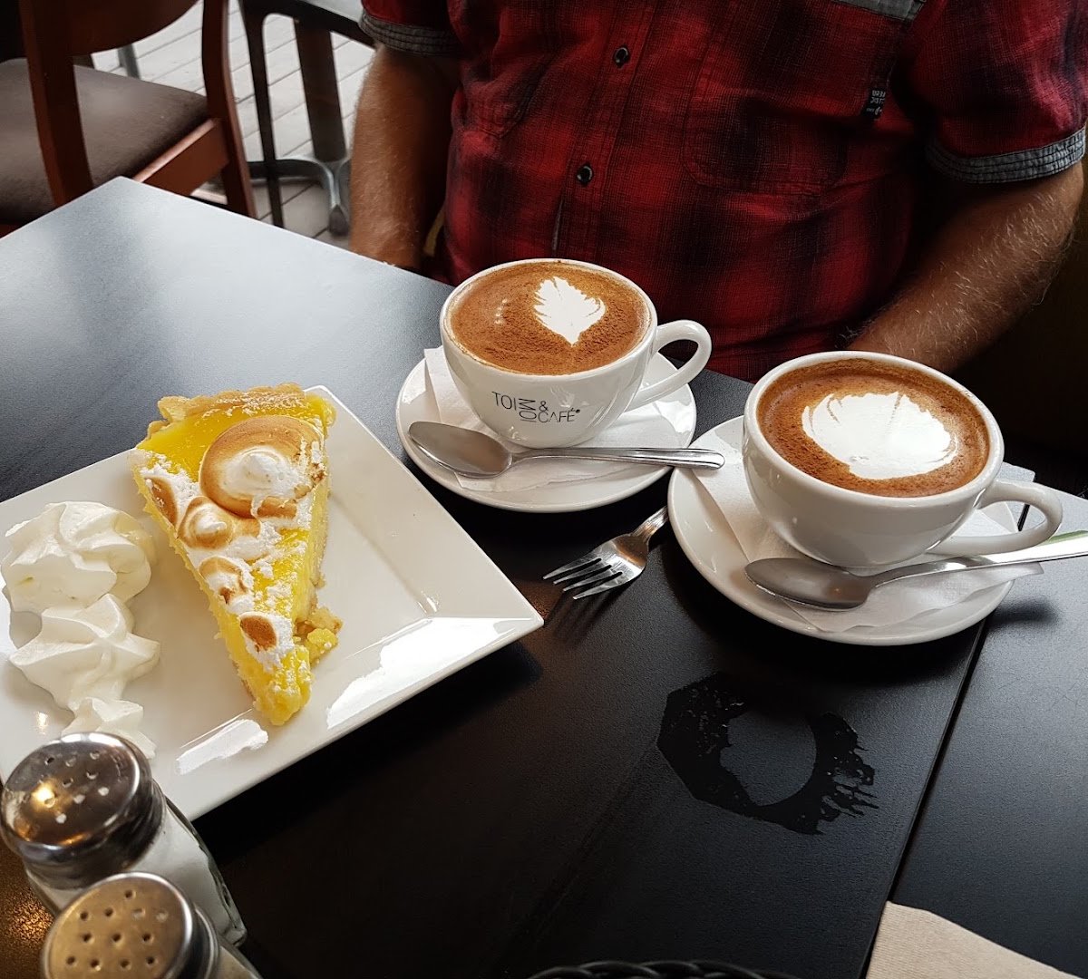 Coffee at TOI, MOI & CAFÉ, specialty coffee shop in Montreal