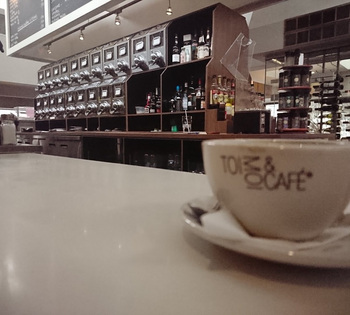 Coffee at TOI, MOI & CAFÉ, specialty coffee shop in Montreal