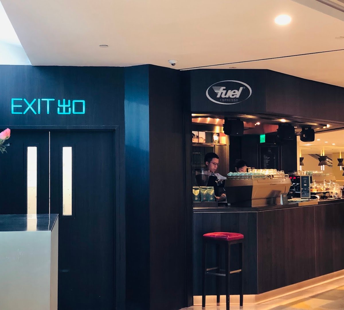 Storefront of Fuel Espresso, specialty coffee shop in Hong Kong